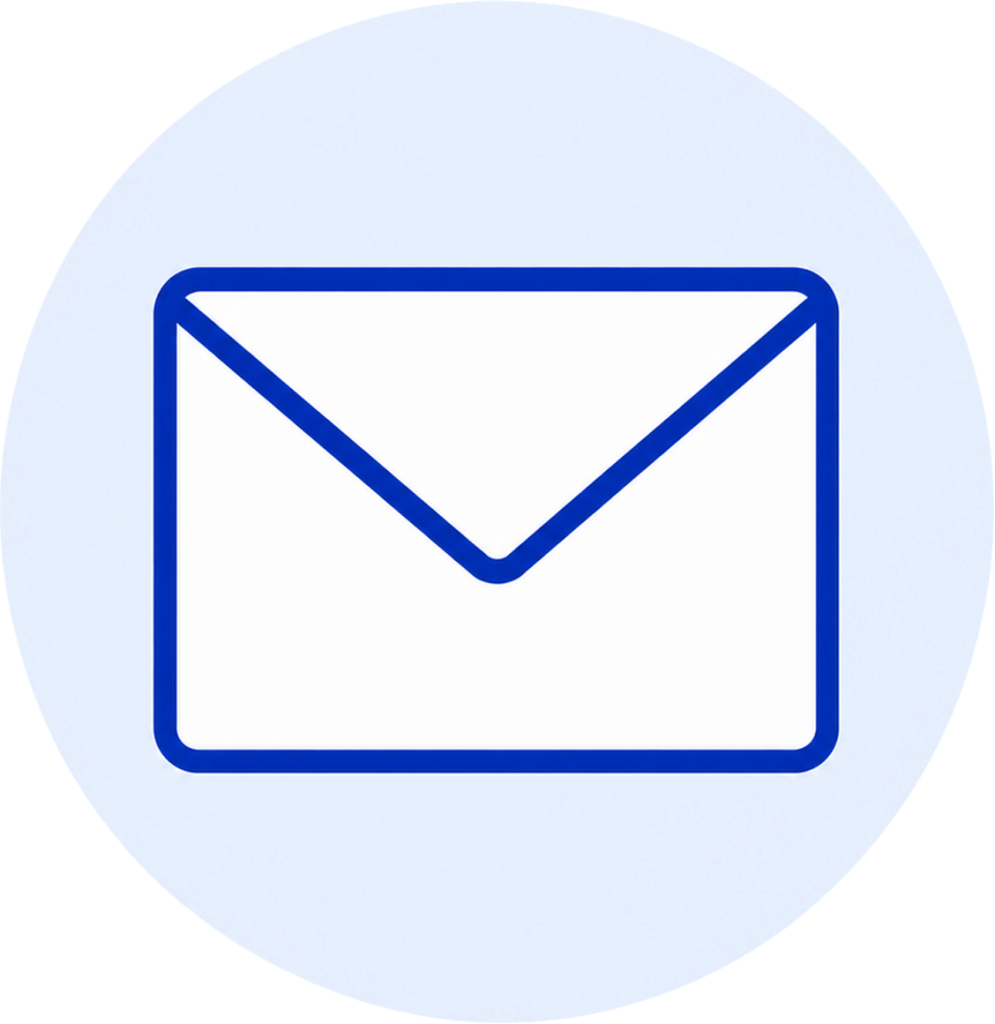 Email icon representing messaging or contact